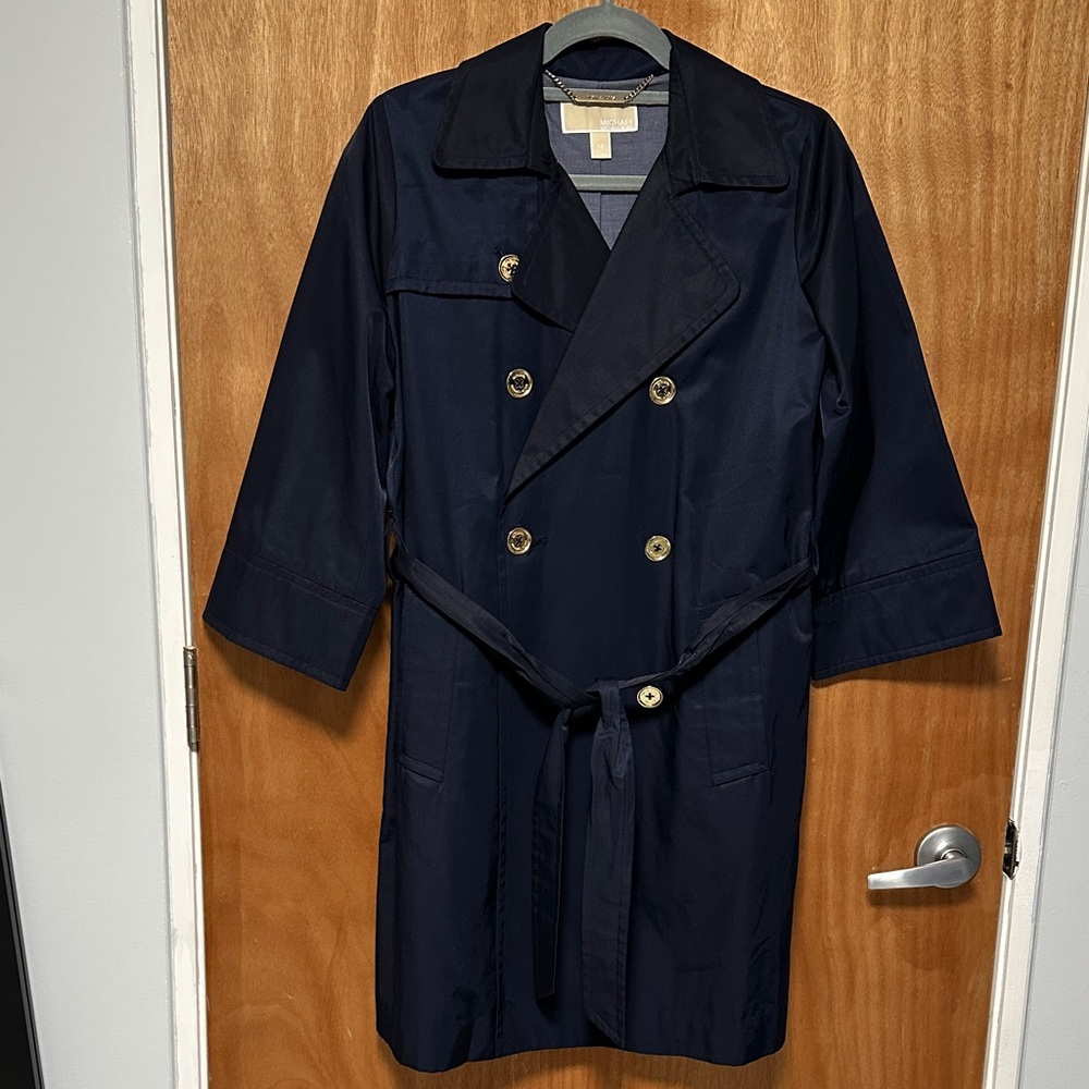 Michael Kors Midnight Blue Trench Coat